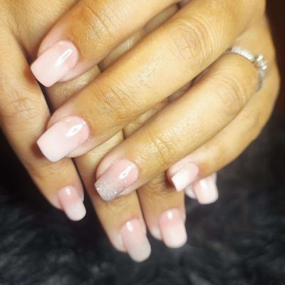 ongles chambery - manucure nude - glam nails by vanessa